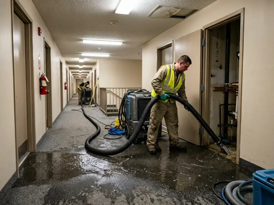multi-unit-apartment-hallway-f-005 — frequently asked questions, Emergency Burst Pipe Water Extraction & Removal in Chincote…